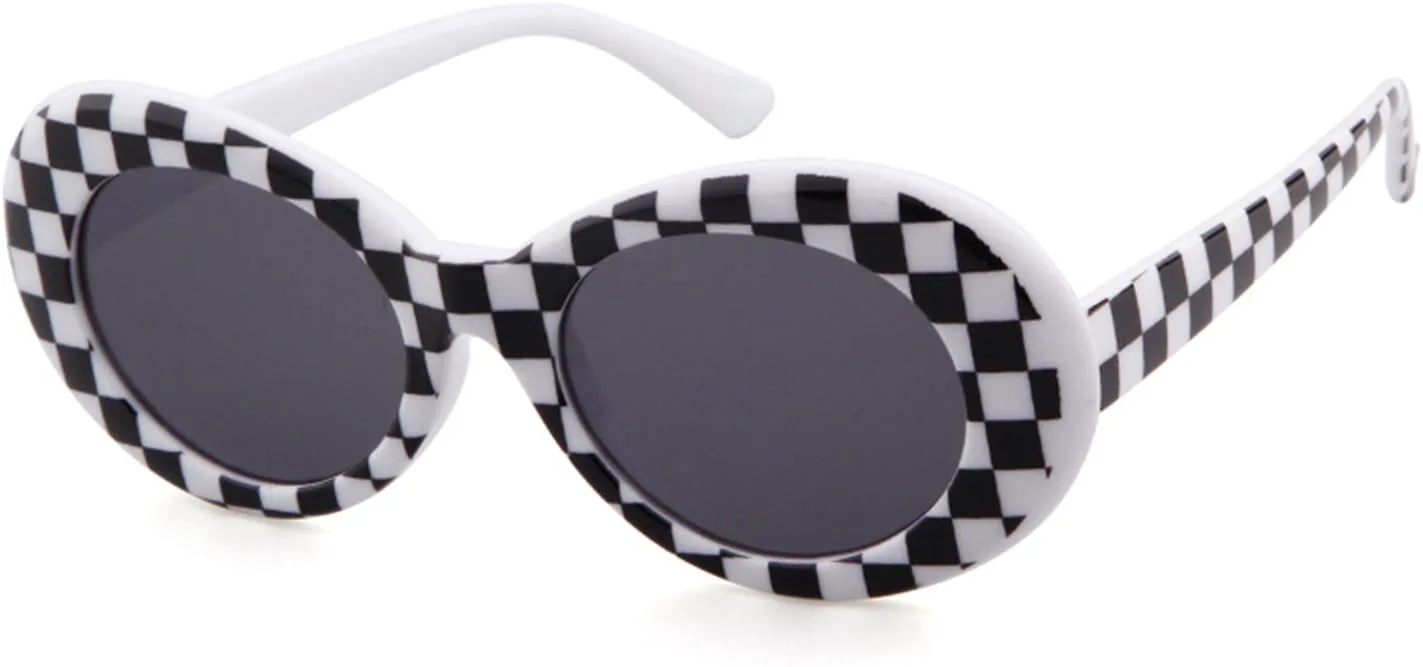 Солнцезащитные очки GIFIORE Clout Goggles для женщин и мужчин, ретро-очки овальной формы, солнцезащитные очки для девочек и мальчиков, 2 Pack: White & Checkered
Солнцезащитные очки GIFIORE Clout Goggles для женщин и мужчин, ретро-очки овальной формы, солнцезащитные очки для девочек и мальчиков, 2 Pack: White & Checkered