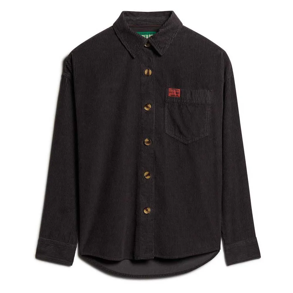Верхняя рубашка Superdry Chunky Cord, черный 
Верхняя рубашка Superdry Chunky Cord, черный