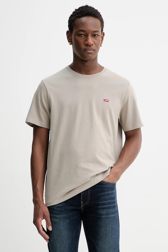 Хлопковая футболка ss original hm tee Levi's, бежевый
Хлопковая футболка ss original hm tee Levi's, бежевый