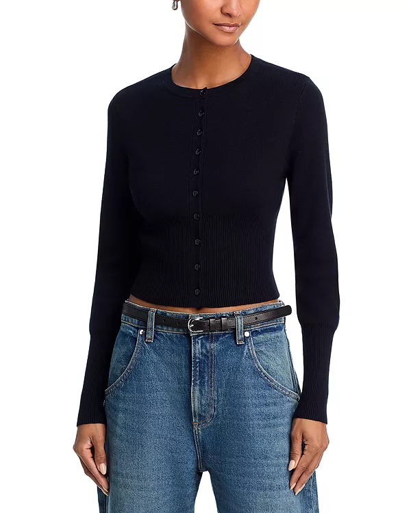 525 кардиган с круглым вырезом 525 America, черный
525 кардиган с круглым вырезом 525 America, черный