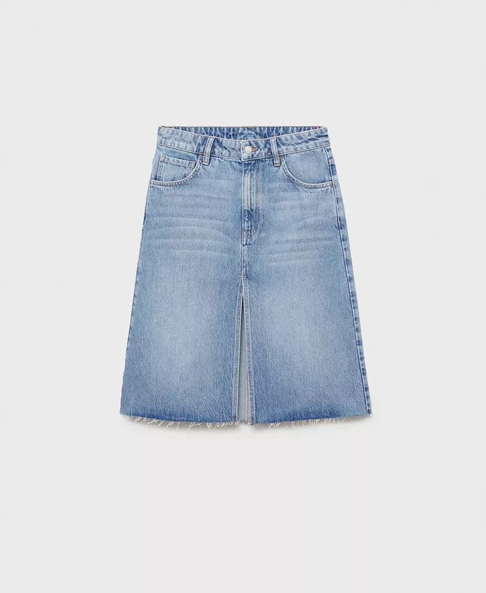 Женская джинсовая юбка миди MANGO, синий
Женская джинсовая юбка миди MANGO, синий