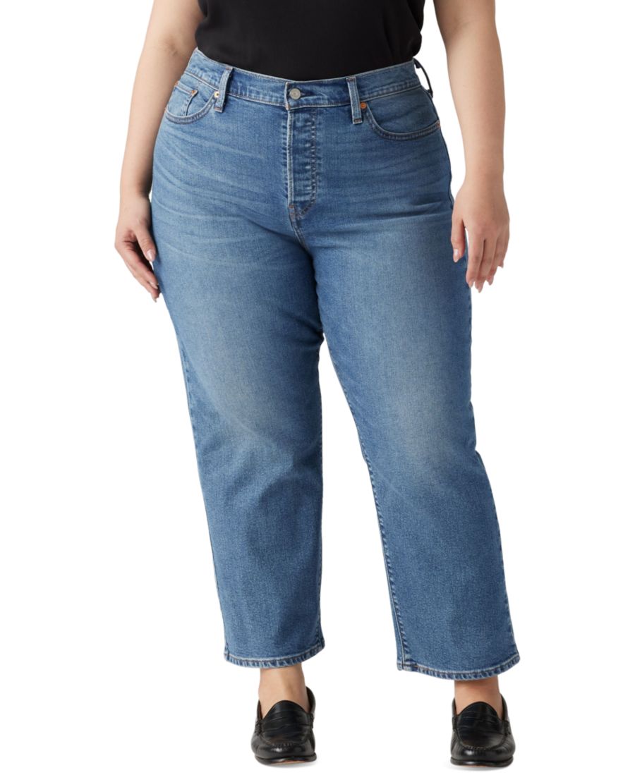 Джинсы прямого кроя с высокой посадкой и зауженными штанинами, больших размеров Levi's, Unstoppable Wear
Джинсы прямого кроя с высокой посадкой и зауженными штанинами, больших размеров Levi's, Unstoppable Wear