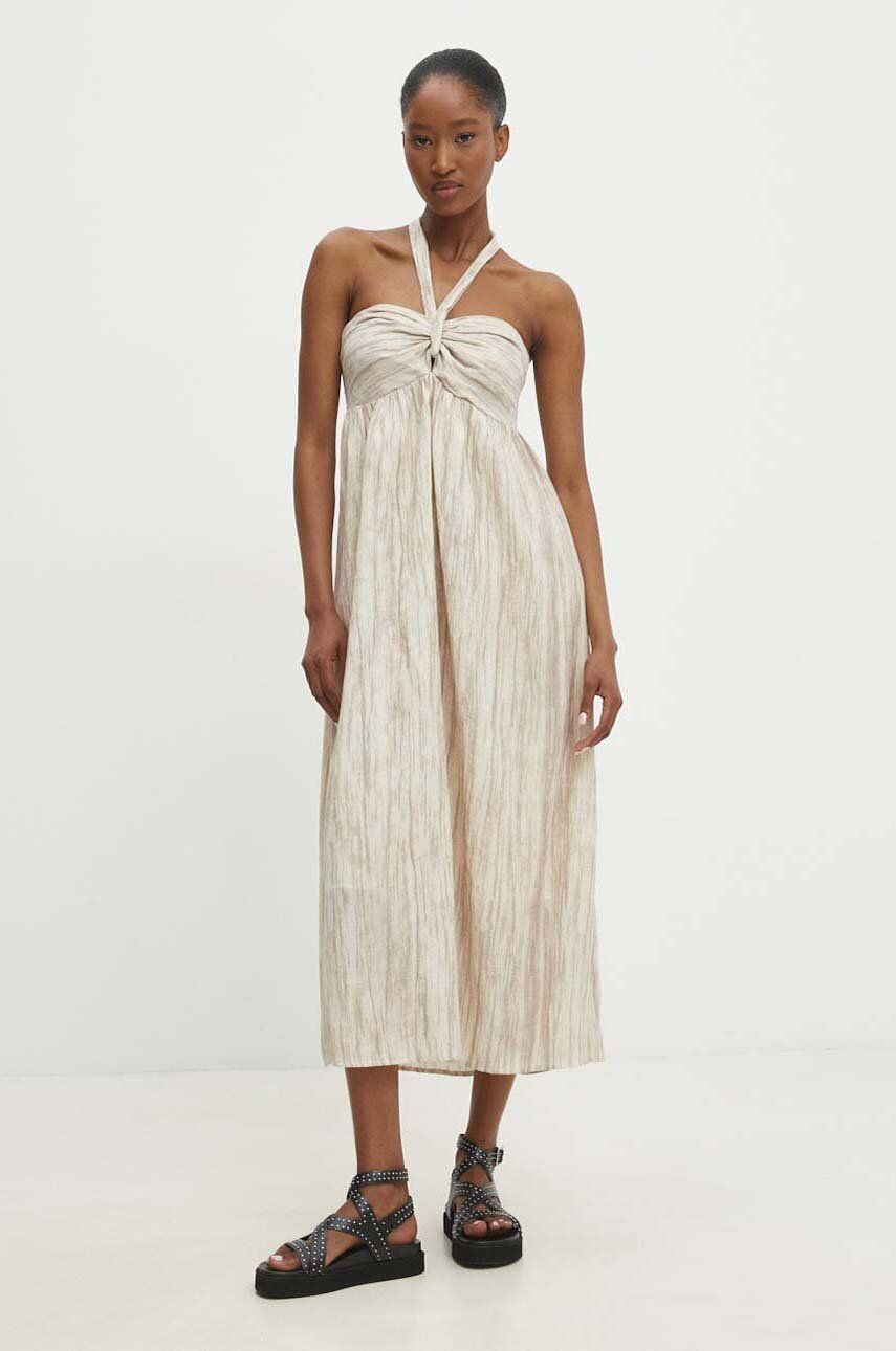 Льняное платье Answear Lab, бежевый
Льняное платье Answear Lab, бежевый