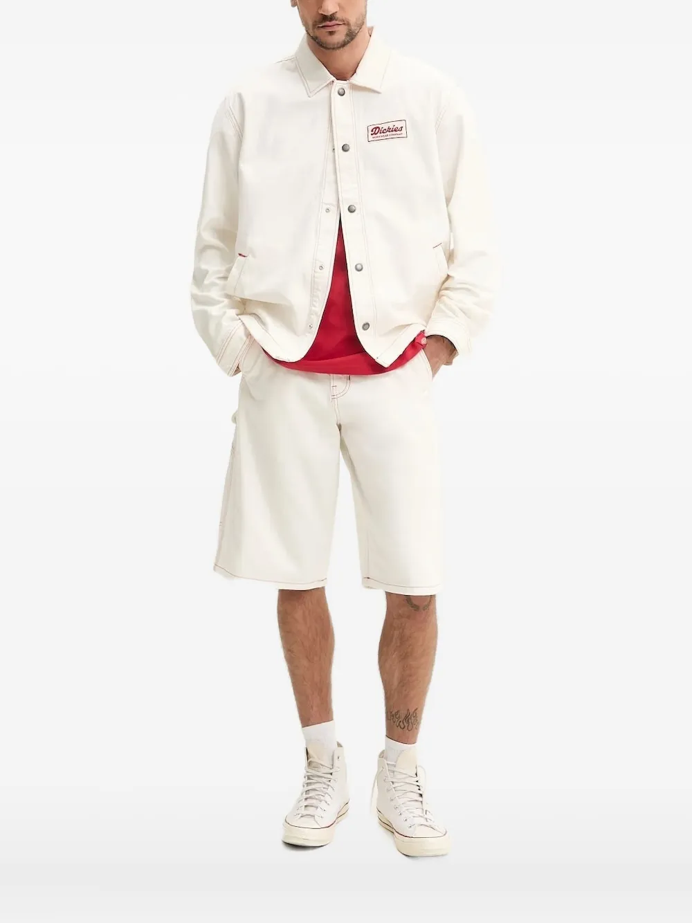 Куртка с нашивкой-логотипом и контрастной строчкой Dickies, нейтральный
Куртка с нашивкой-логотипом и контрастной строчкой Dickies, нейтральный