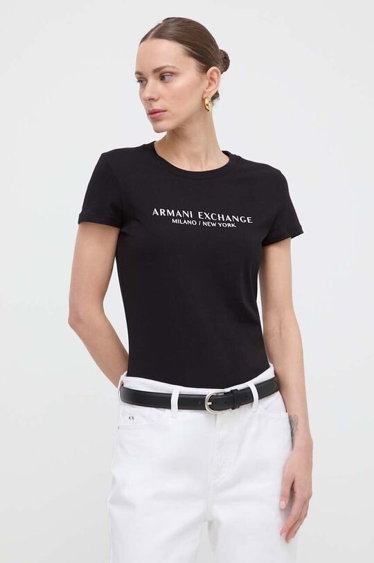 Хлопковая футболка Armani Exchange, черный
Хлопковая футболка Armani Exchange, черный
