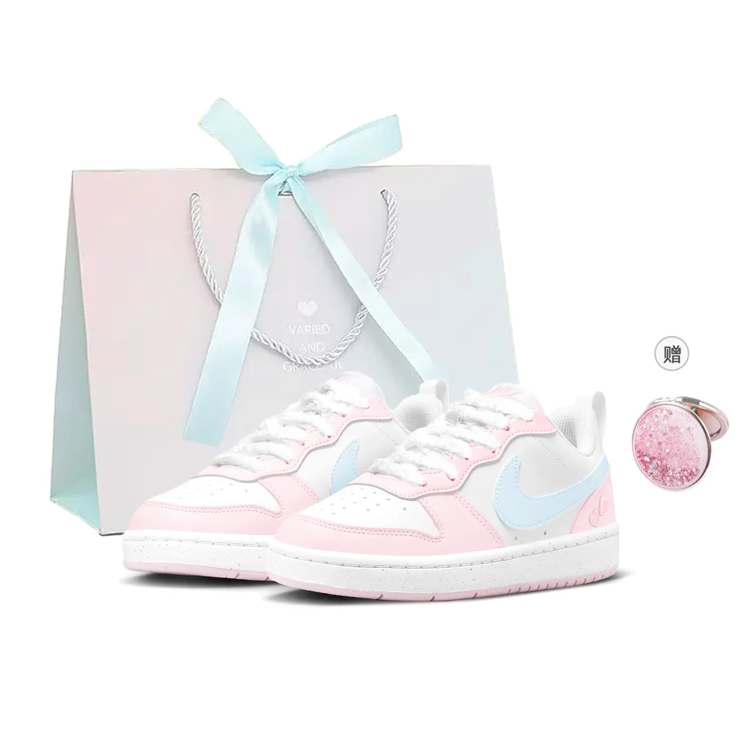 Детские скейтерские кроссовки Court Borough для младших школьников Nike, розовый/синий 
Детские скейтерские кроссовки Court Borough для младших школьников Nike, розовый/синий