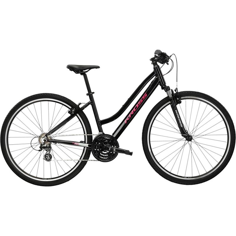Женский гибридный велосипед Kross Evado 2.0, черный/розовый
Женский гибридный велосипед Kross Evado 2.0, черный/розовый
