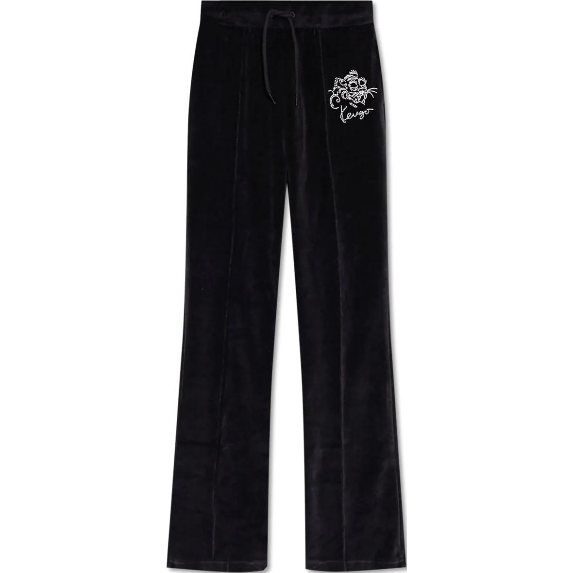 Кензо Брюки клёш с логотипом, черные
Кензо Брюки клёш с логотипом, черные