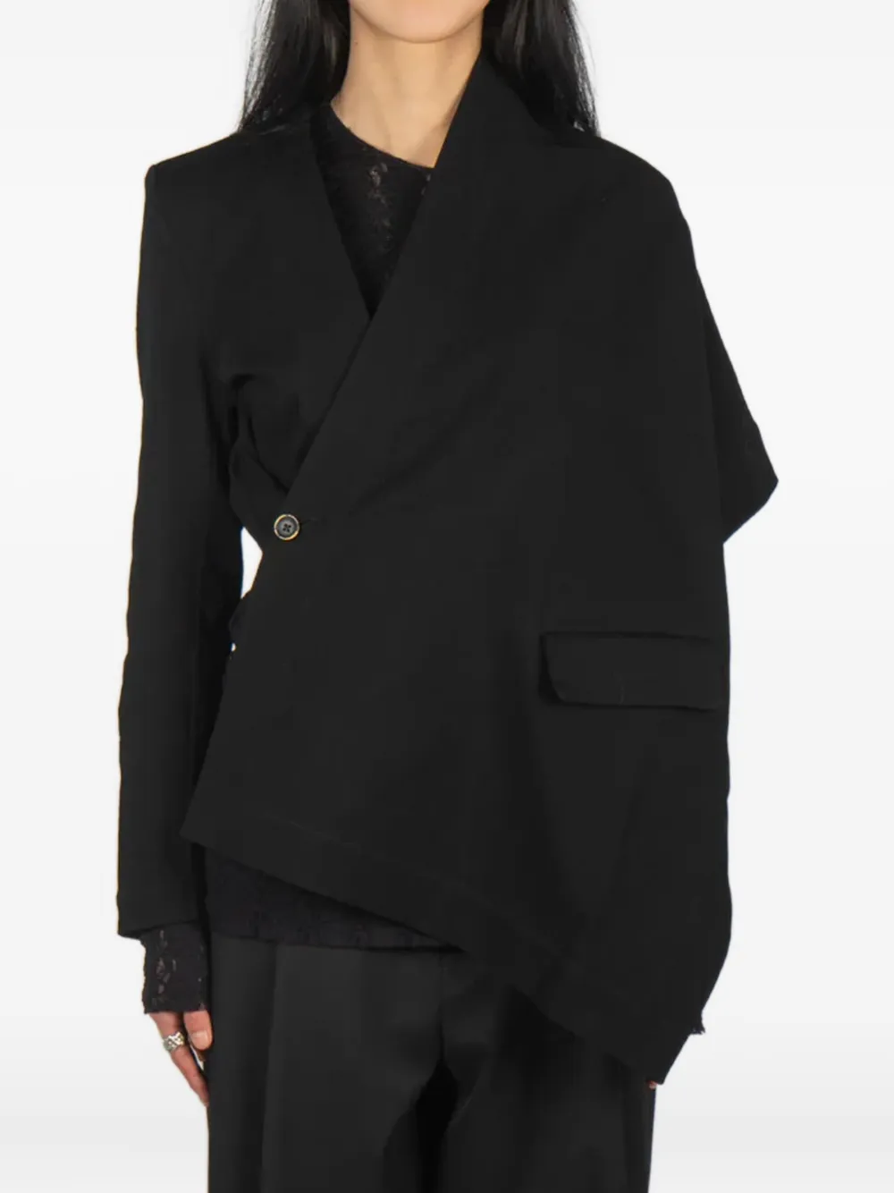 Блейзер Keeva асимметричного кроя Uma Wang, черный
Блейзер Keeva асимметричного кроя Uma Wang, черный