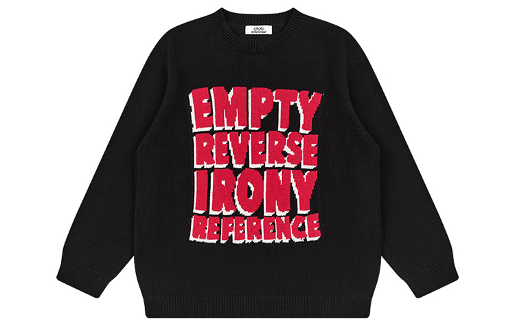 EMPTY REFERENCE Свитер унисекс черный
EMPTY REFERENCE Свитер унисекс черный