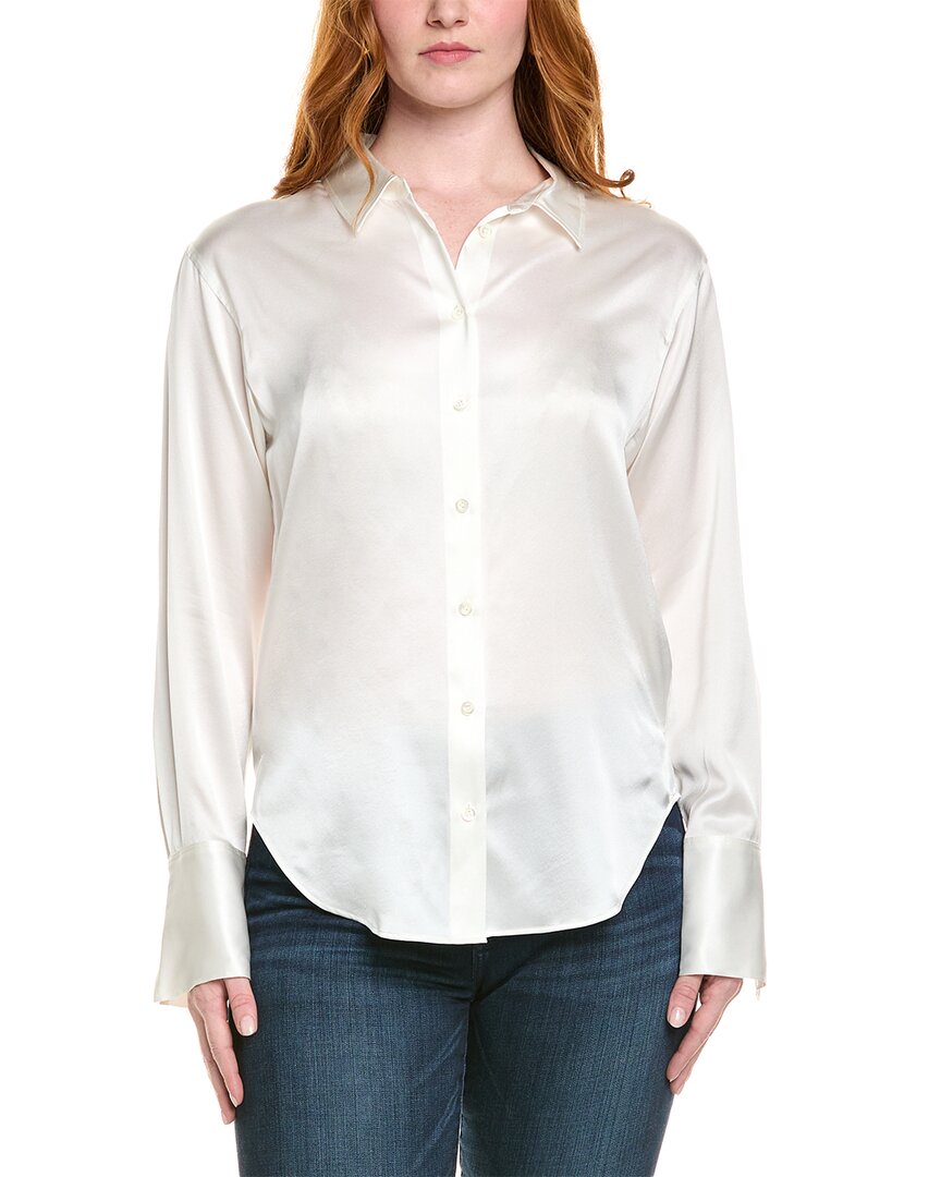 Фирменная рубашка из смесового шелка FRAME Denim, белый
Фирменная рубашка из смесового шелка FRAME Denim, белый