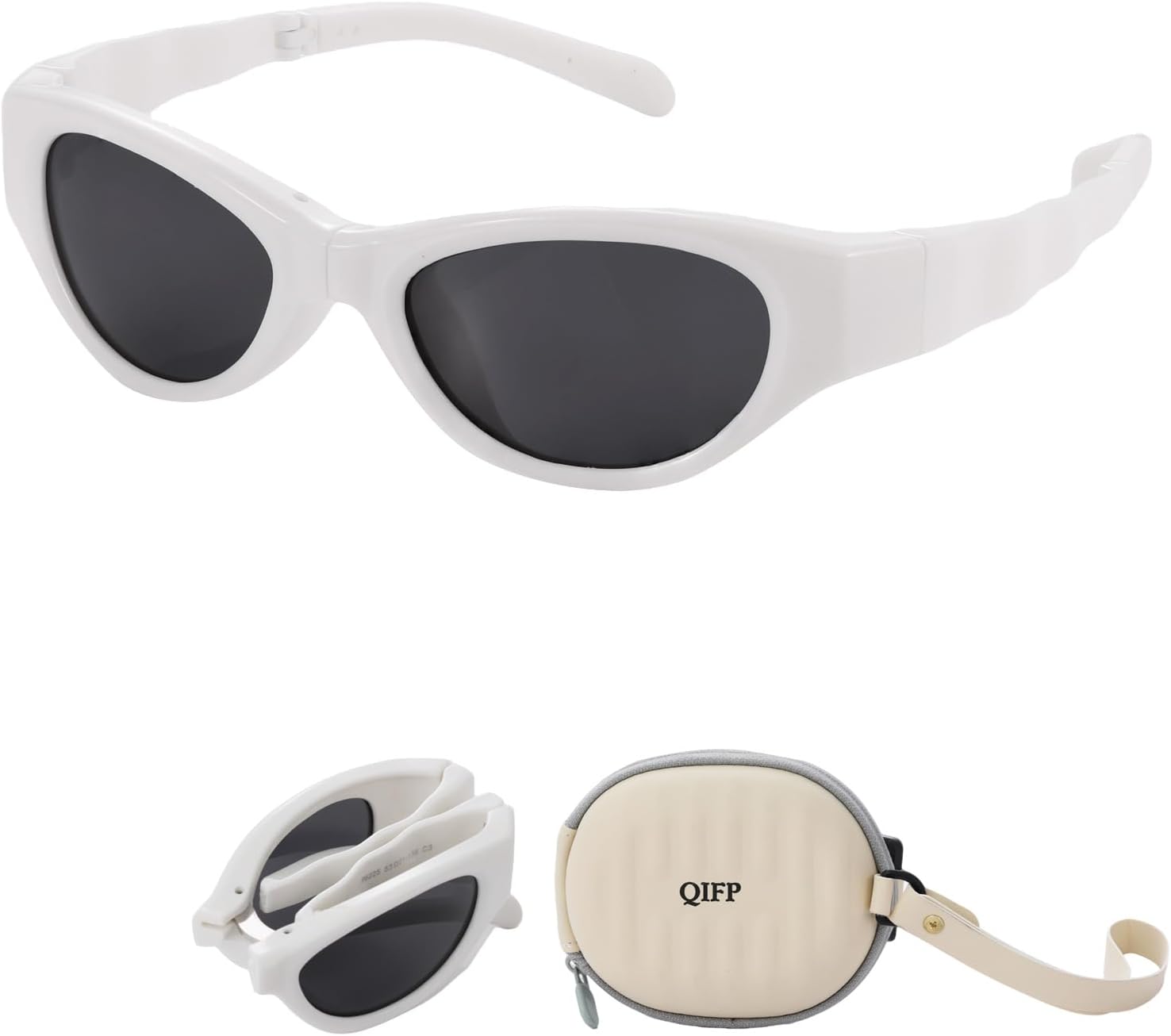 Ретро поляризованные солнцезащитные очки «кошачий глаз» для женщин и мужчин — легкие модные очки из материала TR90 с обтекаемой формой для занятий спортом на открытом воздухе QIFP, Arctic White - Charcoal Grey
Ретро поляризованные солнцезащитные очки «кошачий глаз» для женщин и мужчин — легкие модные очки из материала TR90 с обтекаемой формой для занятий спортом на открытом воздухе QIFP, Arctic White - Charcoal Grey
