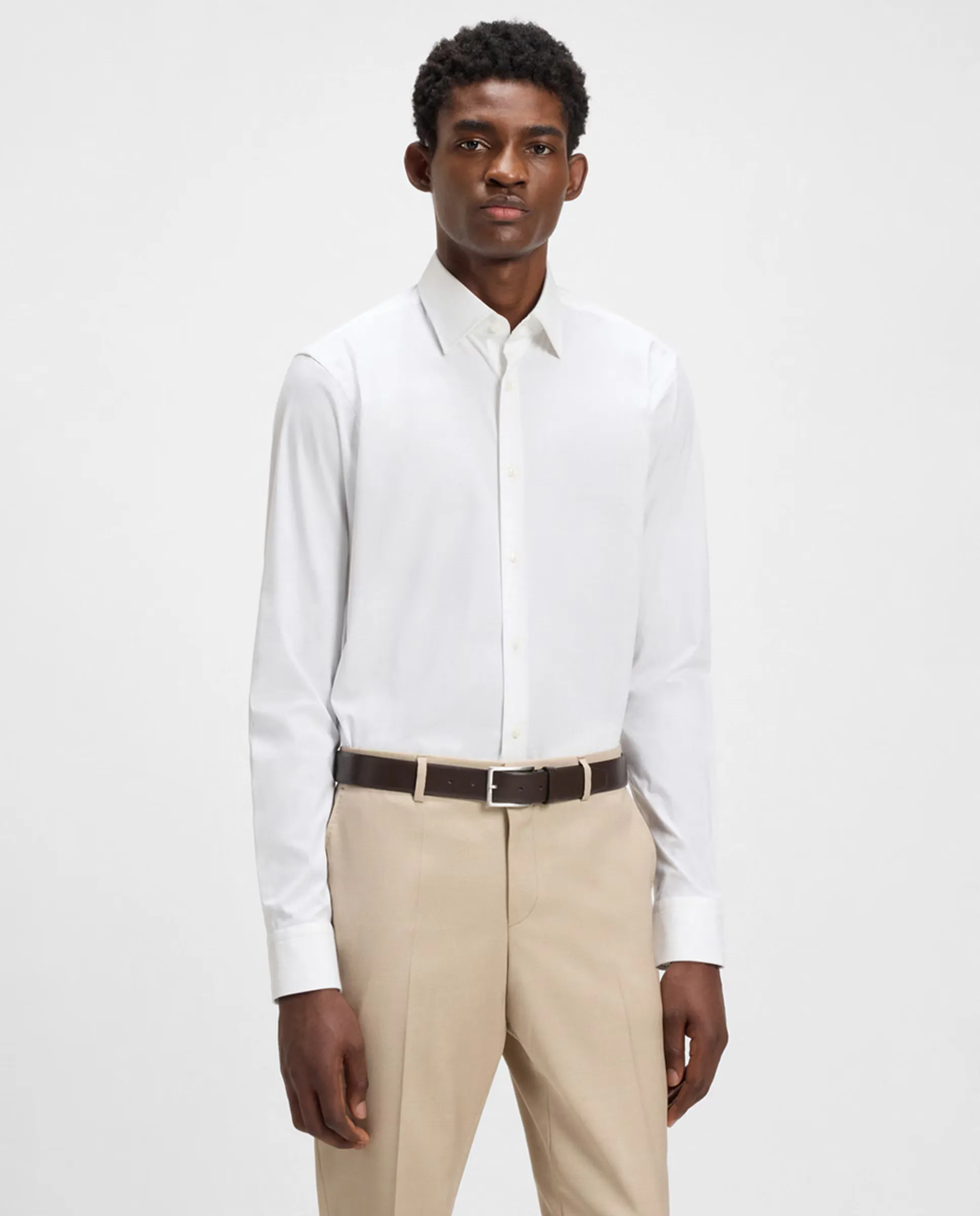 Мужская рубашка с длинным рукавом и воротником кент больших размеров Boss, белый
Мужская рубашка с длинным рукавом и воротником кент больших размеров Boss, белый