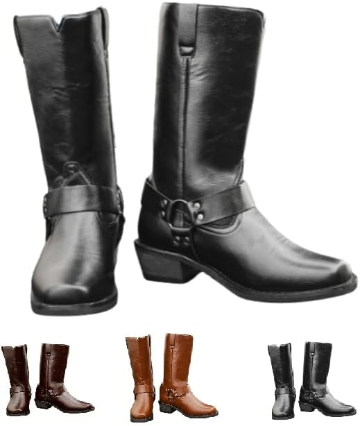 Классические мужские ковбойские ботинки с квадратным носком, конные ботинки с квадратным носком и ремешком для мотоспорта, мужские повседневные ботинки из ПУ-кожи средней высоты Huayorong, черный
Классические мужские ковбойские ботинки с квадратным носком, конные ботинки с квадратным носком и ремешком для мотоспорта, мужские повседневные ботинки из ПУ-кожи средней высоты Huayorong, черный