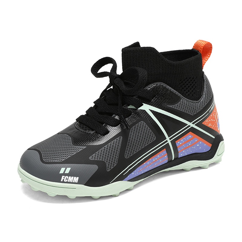 Футбольные бутсы детские с высоким верхом, устойчивые к скольжению и износу FCMM, черный 
Футбольные бутсы детские с высоким верхом, устойчивые к скольжению и износу FCMM, черный