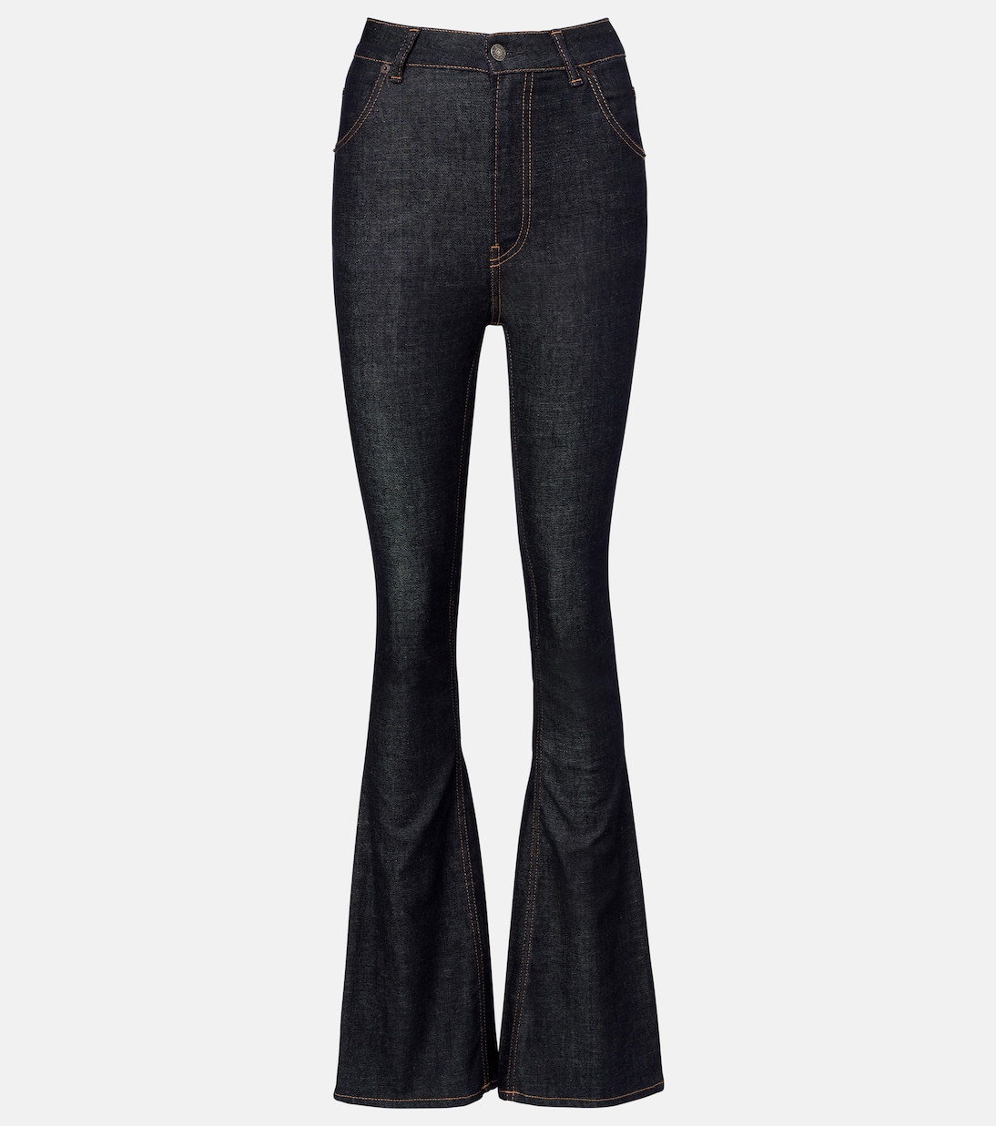 Расклешенные брюки из хлопковой смесовой ткани с высокой талией Acne Studios, Dark Blue
Расклешенные брюки из хлопковой смесовой ткани с высокой талией Acne Studios, Dark Blue