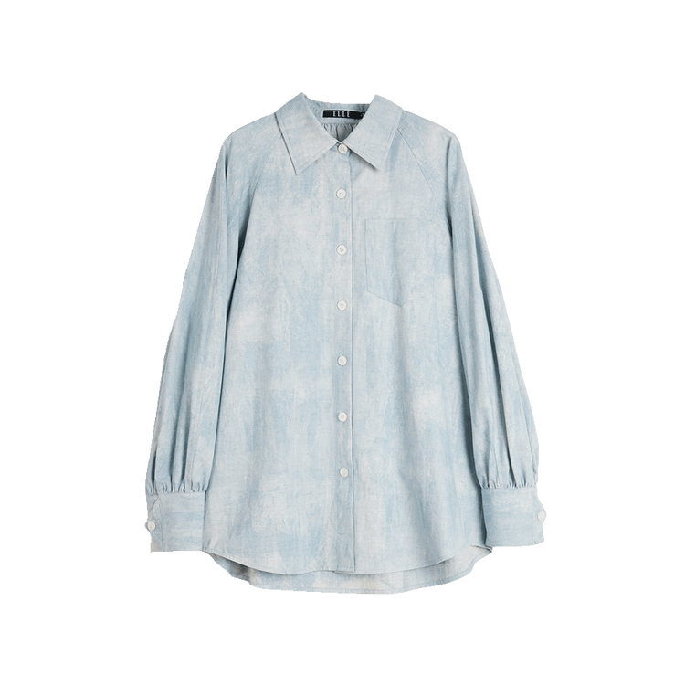 ELLE Рубашка Women's Blue Floral Lapel Moderate
ELLE Рубашка Women's Blue Floral Lapel Moderate