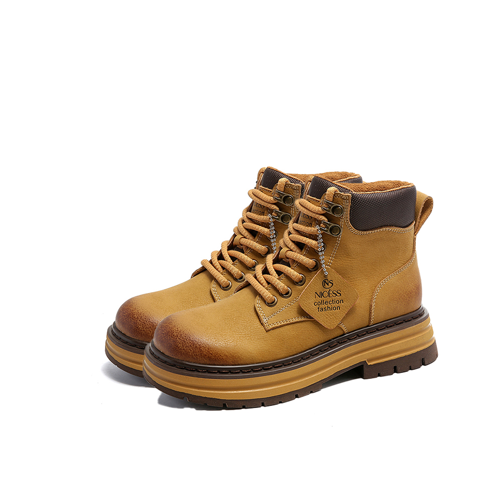 Lanza Мужские ботинки Martin в темно-сером, светло-сером, желтом и розовом цветах — желтые, цвет Yellow 
Lanza Мужские ботинки Martin в темно-сером, светло-сером, желтом и розовом цветах — желтые, цвет Yellow