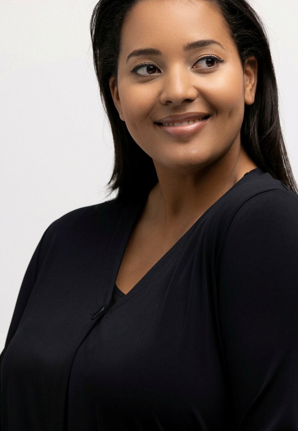 Кардиган Ulla Popken, черный 
Кардиган Ulla Popken, черный