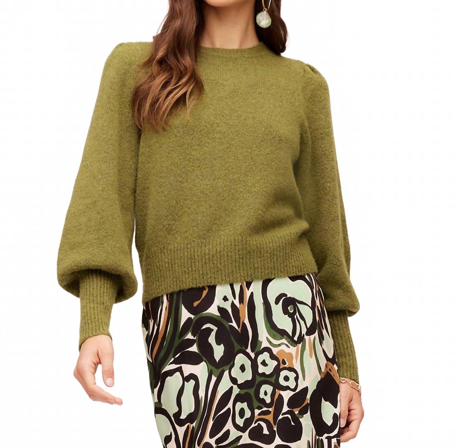 Lia свитер с присборенными рукавами и круглым вырезом в оливковом цвете Fifteen Twenty
Lia свитер с присборенными рукавами и круглым вырезом в оливковом цвете Fifteen Twenty