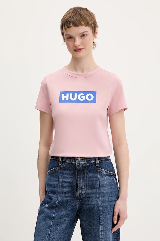 Хлопковая футболка HUGO Blue classic tee_b, розовый
Хлопковая футболка HUGO Blue classic tee_b, розовый