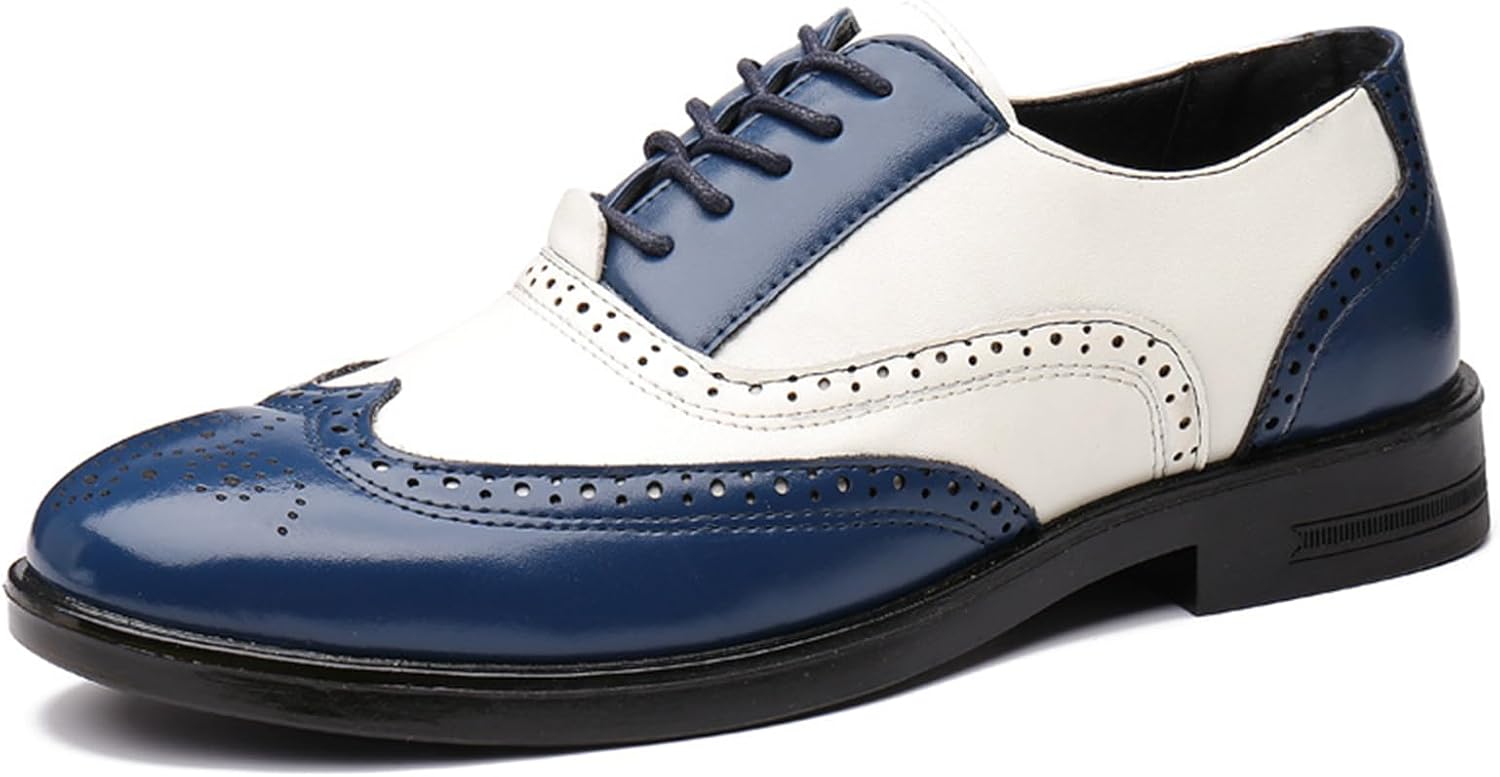 Мужские броги-оксфорды с двухцветной заплаткой, модные туфли ручной работы из кожи, круглым носком, шнуровкой, низким верхом, деловые формальные дерби Zeberfi, синий
Мужские броги-оксфорды с двухцветной заплаткой, модные туфли ручной работы из кожи, круглым носком, шнуровкой, низким верхом, деловые формальные дерби Zeberfi, синий