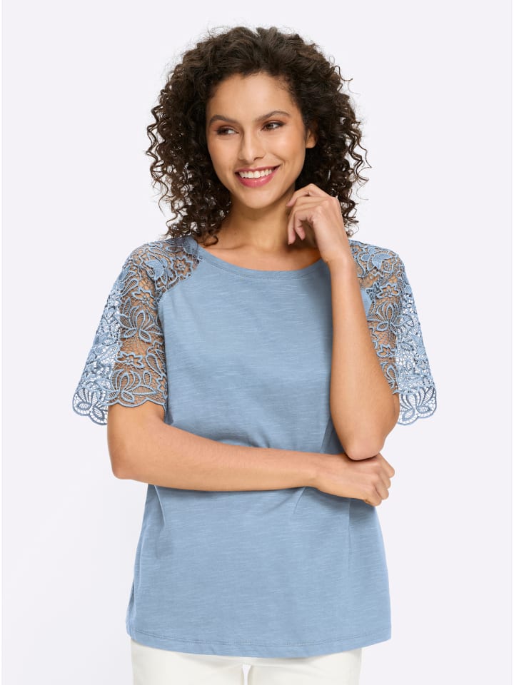 Рубашка с круглым вырезом цвета ледяной синий Heine
Рубашка с круглым вырезом цвета ледяной синий Heine