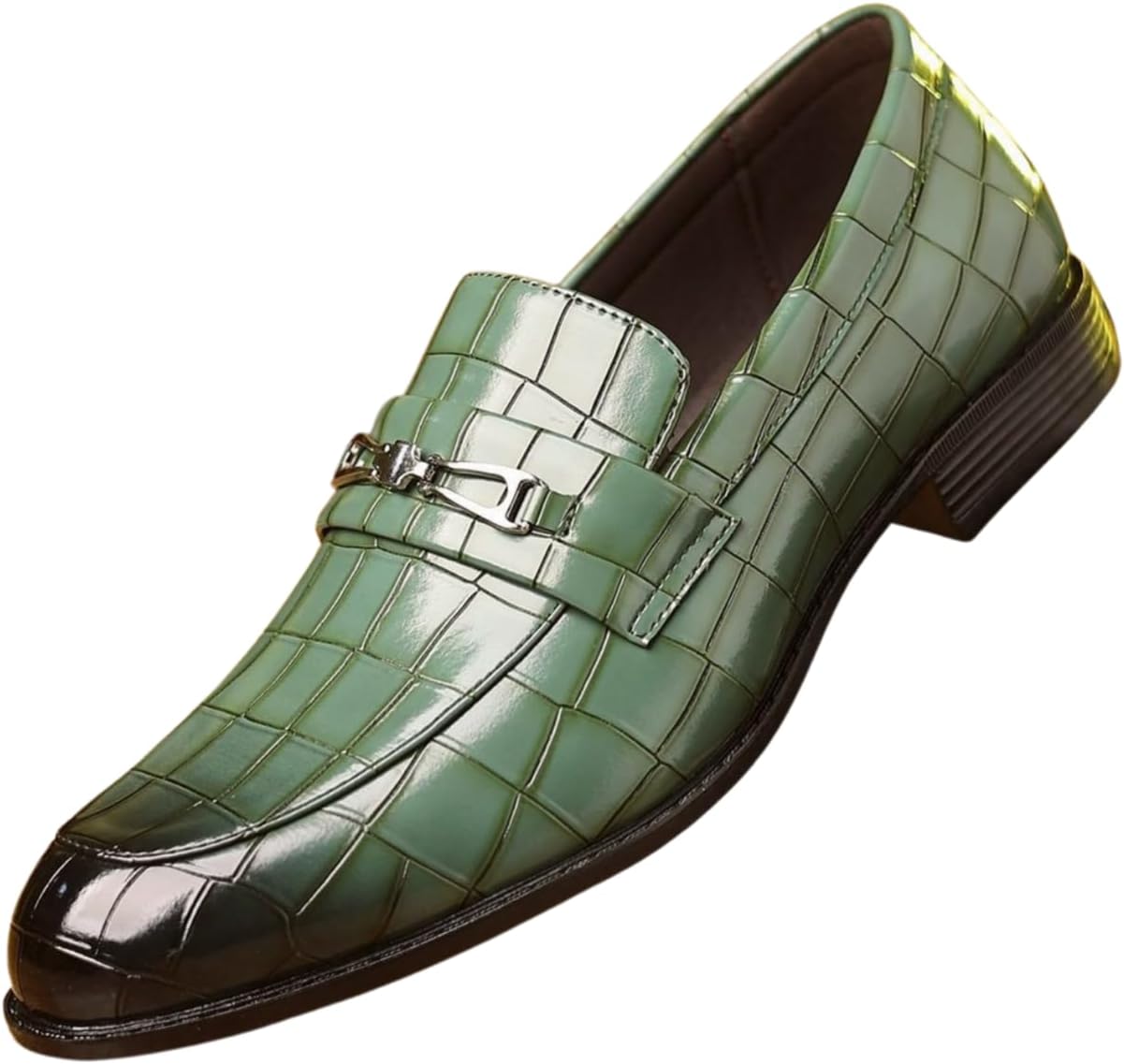 Мужские лоферы Santimon с крокодиловым узором, без шнурков, с декоративной пряжкой для деловых встреч, свадеб, выпускных и офисных вечеринок, зеленый
Мужские лоферы Santimon с крокодиловым узором, без шнурков, с декоративной пряжкой для деловых встреч, свадеб, выпускных и офисных вечеринок, зеленый