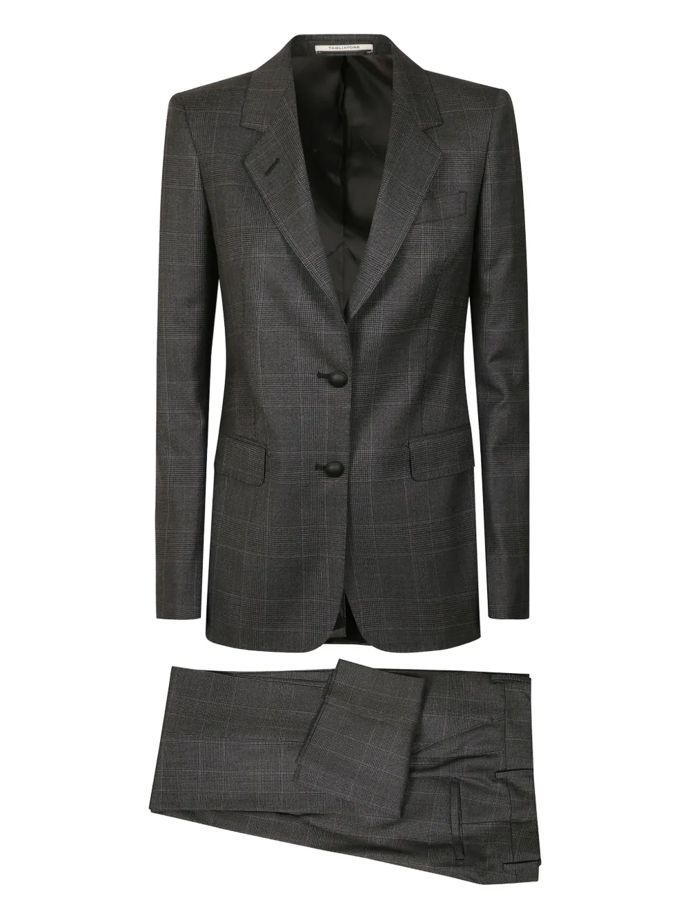 Клетчатый костюм на пуговицах Tagliatore, серый
Клетчатый костюм на пуговицах Tagliatore, серый