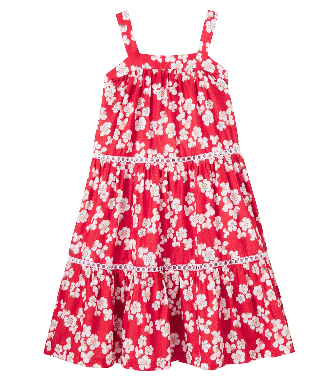 Многоярусное платье из хлопка с цветочным принтом Fábula, Est Floradinha Fundo Vermelho
Многоярусное платье из хлопка с цветочным принтом Fábula, Est Floradinha Fundo Vermelho