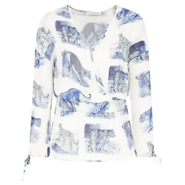 Блузка стандартного кроя с узором патил Silvian Heach, белый
Блузка стандартного кроя с узором патил Silvian Heach, белый