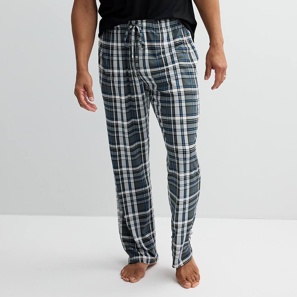 Мужские супермягкие пижамные штаны Sonoma Goods For Life с завязками, цвет Dark Gray Plaid
Мужские супермягкие пижамные штаны Sonoma Goods For Life с завязками, цвет Dark Gray Plaid