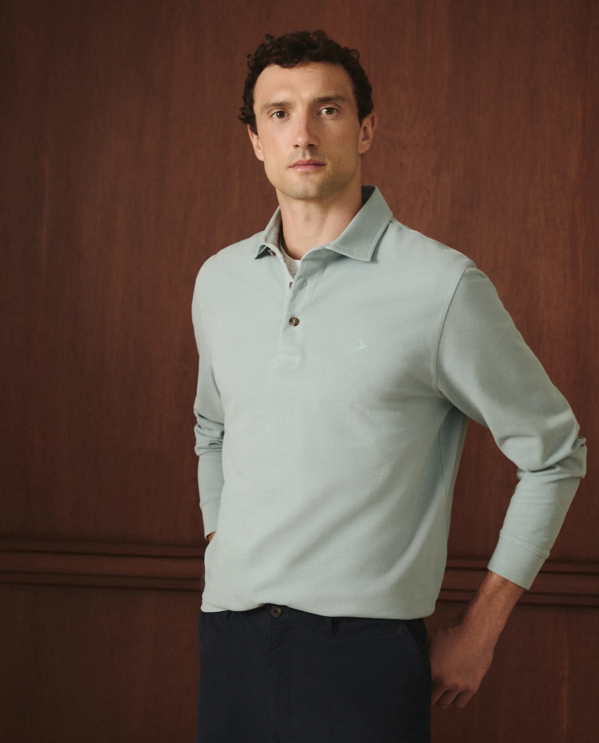 Мужская поло с длинным рукавом пике Lloyd'S, бирюзовый
Мужская поло с длинным рукавом пике Lloyd'S, бирюзовый