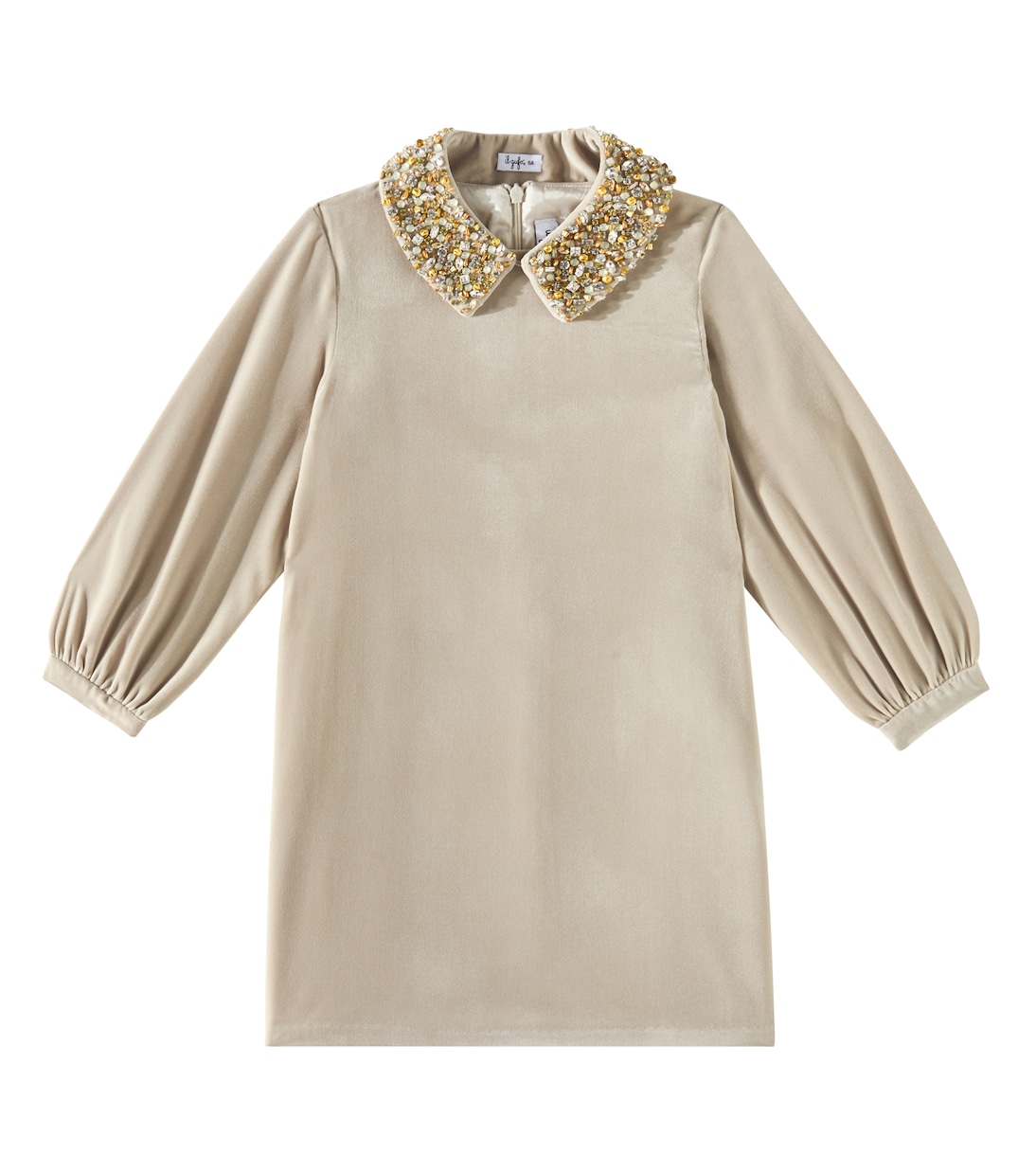 Платье из бархата с декоративными элементами Il Gufo, Root Beige
Платье из бархата с декоративными элементами Il Gufo, Root Beige