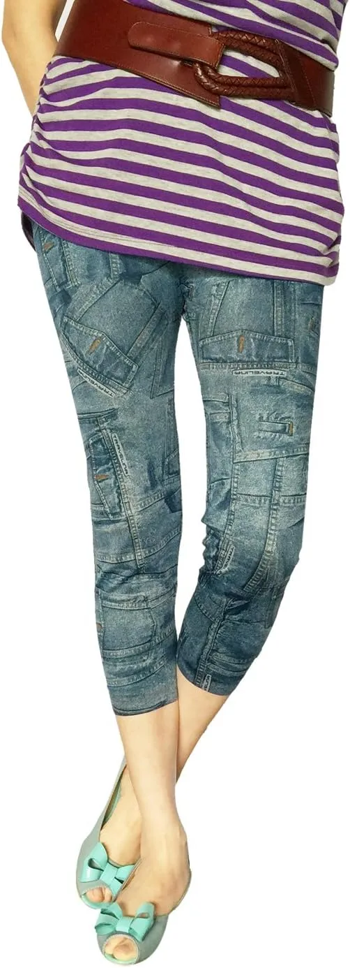 Женские джинсовые капри с принтом Q Girl
Женские джинсовые капри с принтом Q Girl