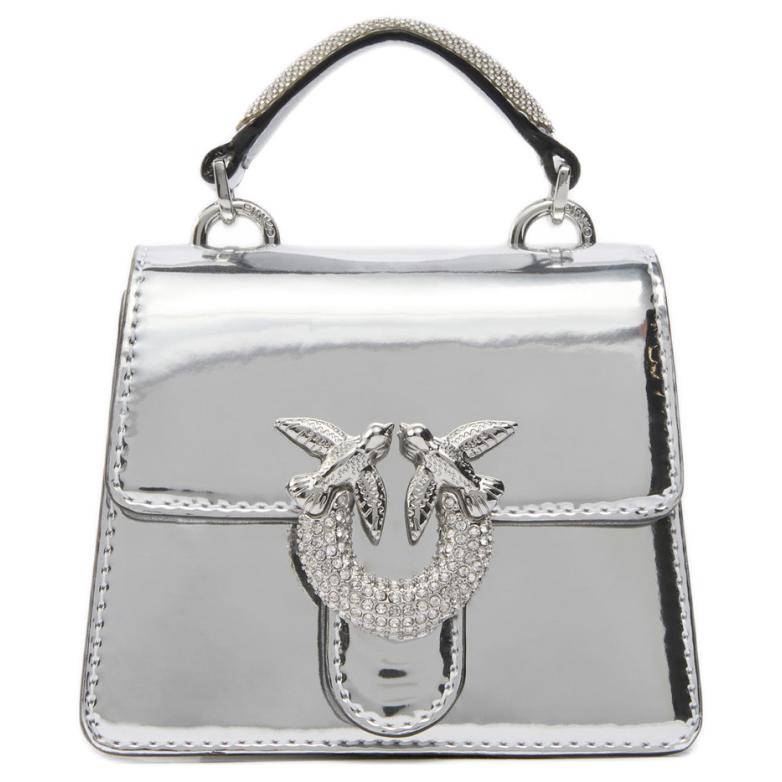 LOVE Series Мягкая кожаная сумка через плечо на одно плечо женская серебристая PINKO
LOVE Series Мягкая кожаная сумка через плечо на одно плечо женская серебристая PINKO