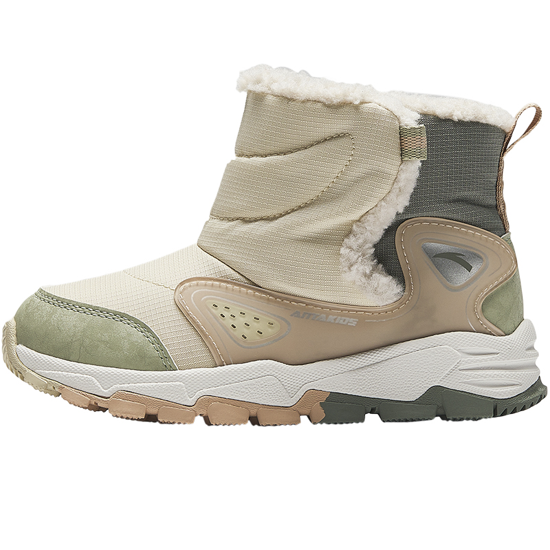 Детские утепленные ботинки Kids Antakids, бежевый/зеленый 
Детские утепленные ботинки Kids Antakids, бежевый/зеленый