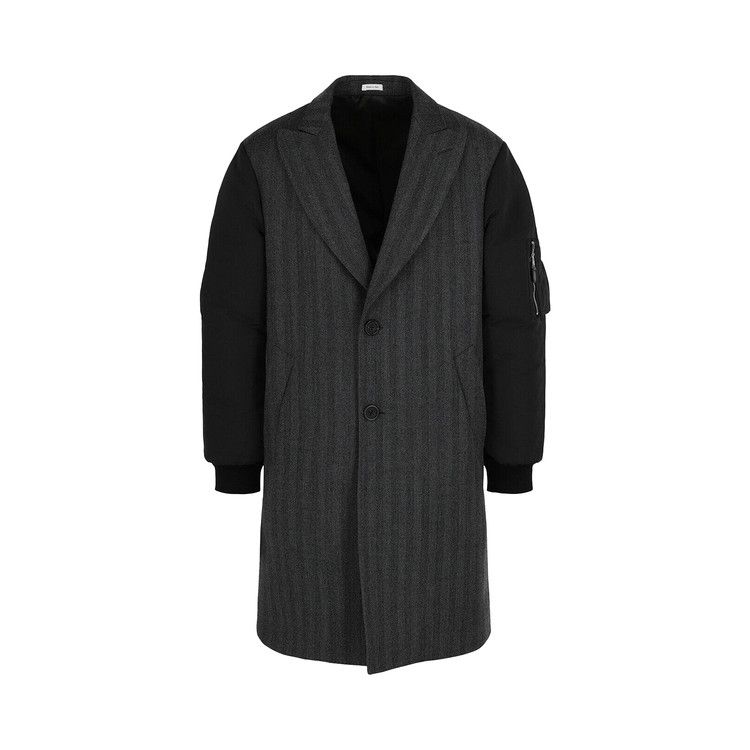 Пальто Alexander McQueen Herringbone Bomber Sleeve Coat, Grey
Пальто Alexander McQueen Herringbone Bomber Sleeve Coat, Grey