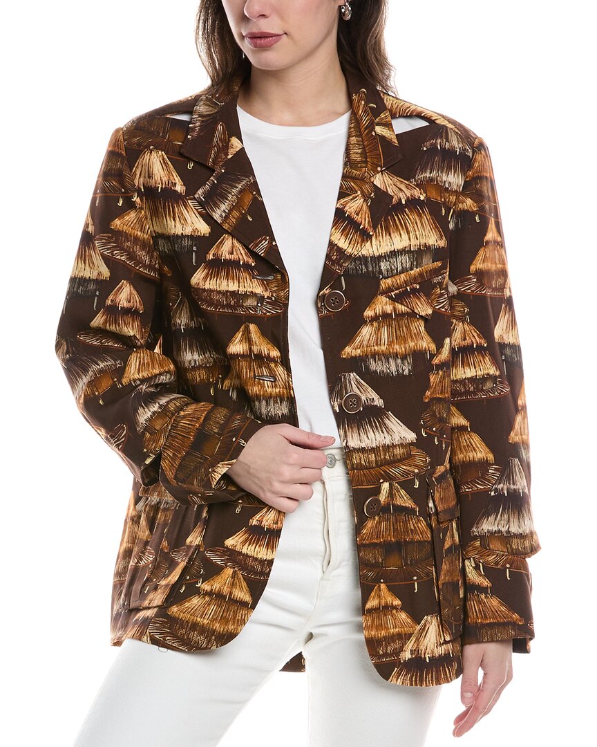 Блейзер с вырезом FARM Rio, коричневый
Блейзер с вырезом FARM Rio, коричневый