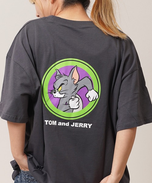 TOM&JERRY Футболка с коротким рукавом, принт Том и Джерри, серый
TOM&JERRY Футболка с коротким рукавом, принт Том и Джерри, серый