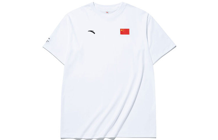 Футболка с национальным флагом унисекс белая Anta, белый 
Футболка с национальным флагом унисекс белая Anta, белый