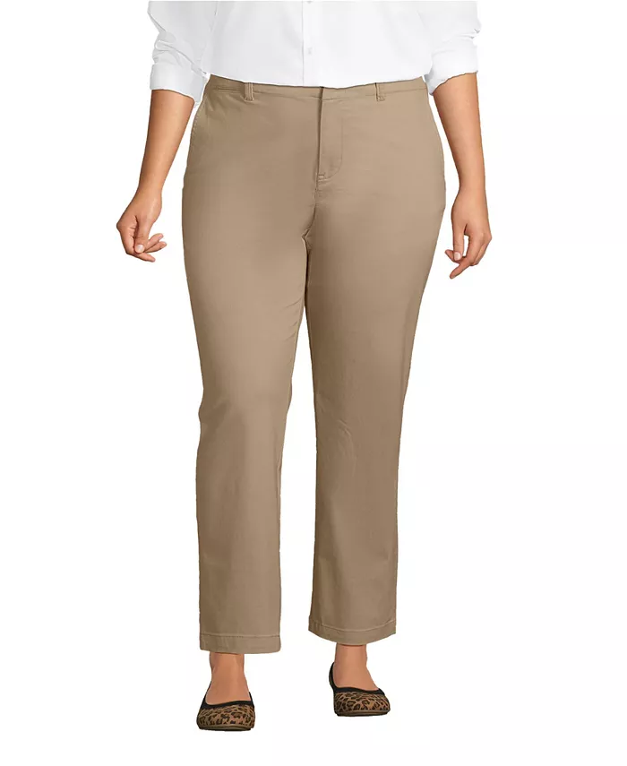 Женские классические прямые брюки-чинос со средней посадкой Lands' End, коричневый/бежевый
Женские классические прямые брюки-чинос со средней посадкой Lands' End, коричневый/бежевый