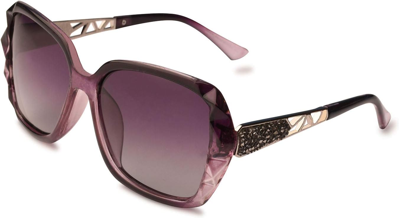 Женские классические солнцезащитные очки класса люкс с увеличенным размером и поляризацией, 100% защита от УФ-излучения, модные очки TrendyMate, Purple Frame/Purple Lens
Женские классические солнцезащитные очки класса люкс с увеличенным размером и поляризацией, 100% защита от УФ-излучения, модные очки TrendyMate, Purple Frame/Purple Lens