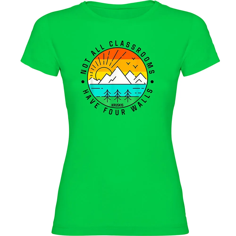 Футболка с коротким рукавом Kruskis Not All Classrooms, зеленый 
Футболка с коротким рукавом Kruskis Not All Classrooms, зеленый