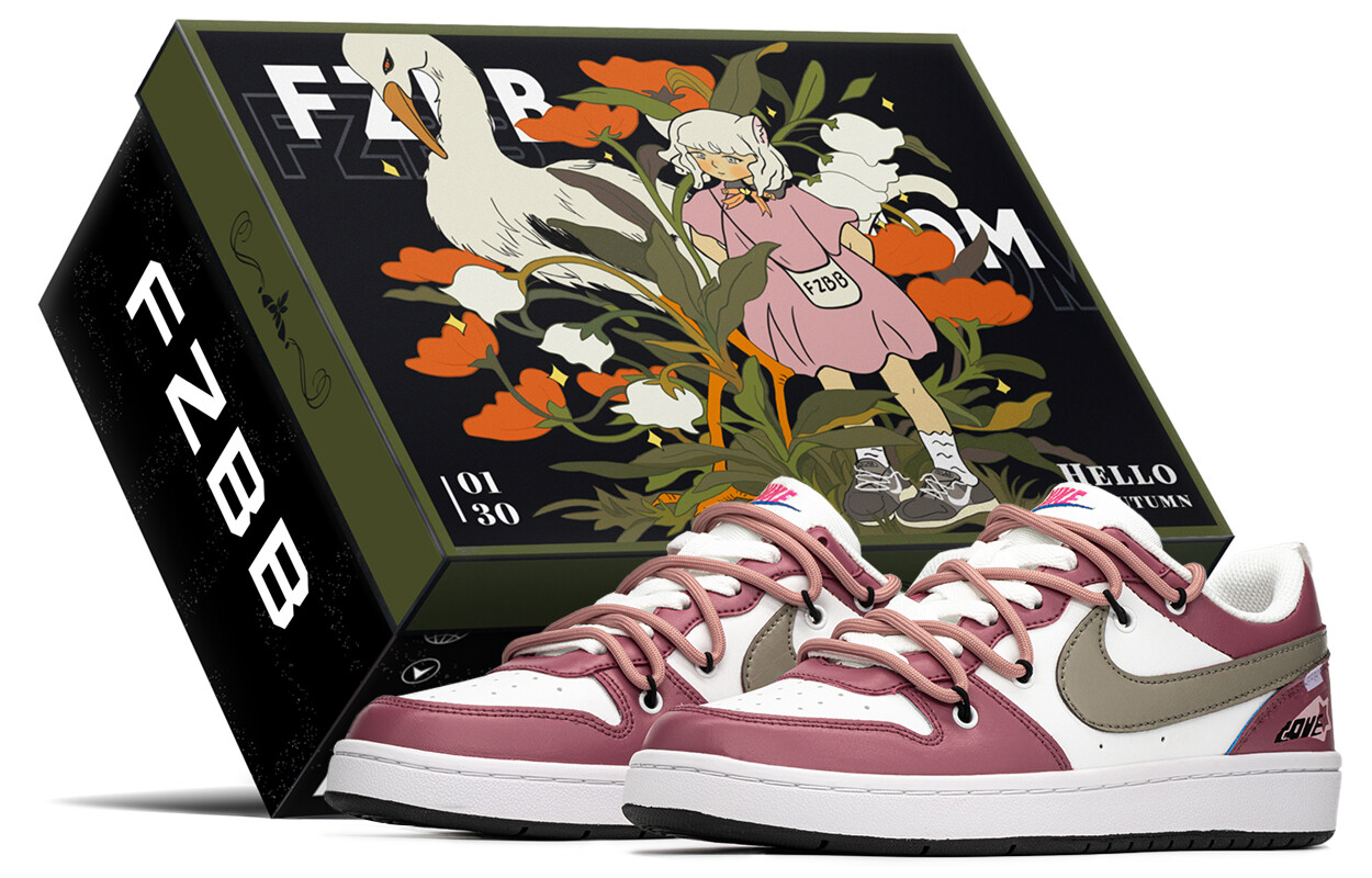 Кроссовки для скейтборда Court Borough женские низкие коричневый/розовый Nike 
Кроссовки для скейтборда Court Borough женские низкие коричневый/розовый Nike