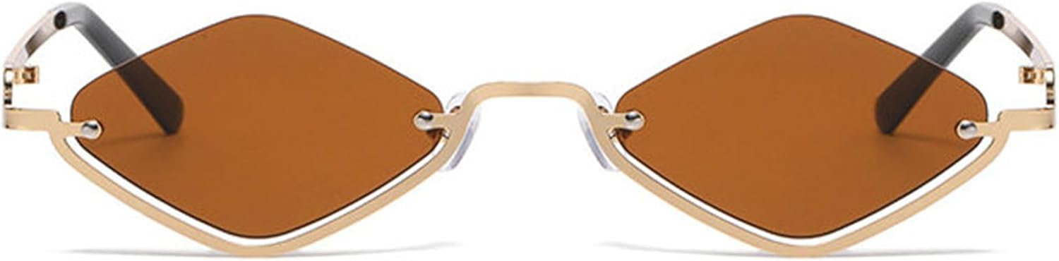 Willochra Модные маленькие многоугольные солнцезащитные очки для женщин, роскошные металлические очки в полуободковой оправе с ромбовидным рисунком, сексуальные панк-очки для женщин, C3
Willochra Модные маленькие многоугольные солнцезащитные очки для женщин, роскошные металлические очки в полуободковой оправе с ромбовидным рисунком, сексуальные панк-очки для женщин, C3