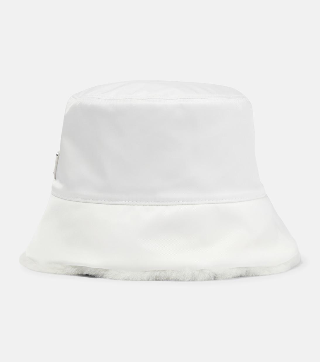 Панама с отделкой из овчины Re-Nylon Prada, белый
Панама с отделкой из овчины Re-Nylon Prada, белый