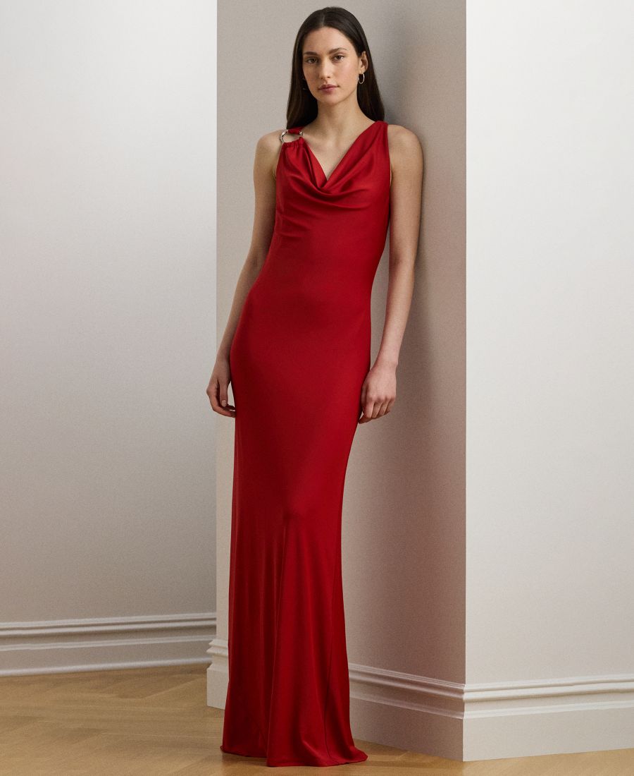 Женское трикотажное платье с воротником-хомутом и отделкой в виде кольца Lauren Ralph Lauren, Madison Red
Женское трикотажное платье с воротником-хомутом и отделкой в виде кольца Lauren Ralph Lauren, Madison Red