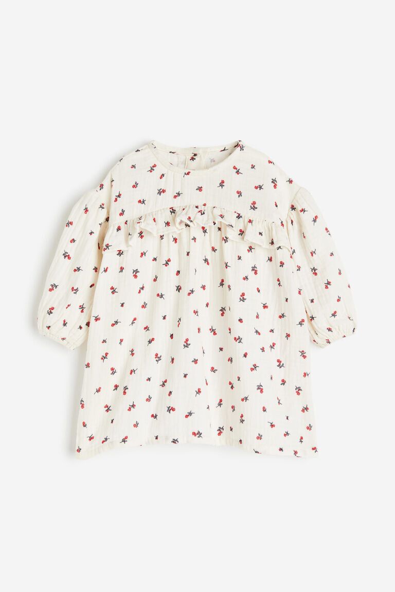 Муслиновое платье с узором H&M, белый
Муслиновое платье с узором H&M, белый