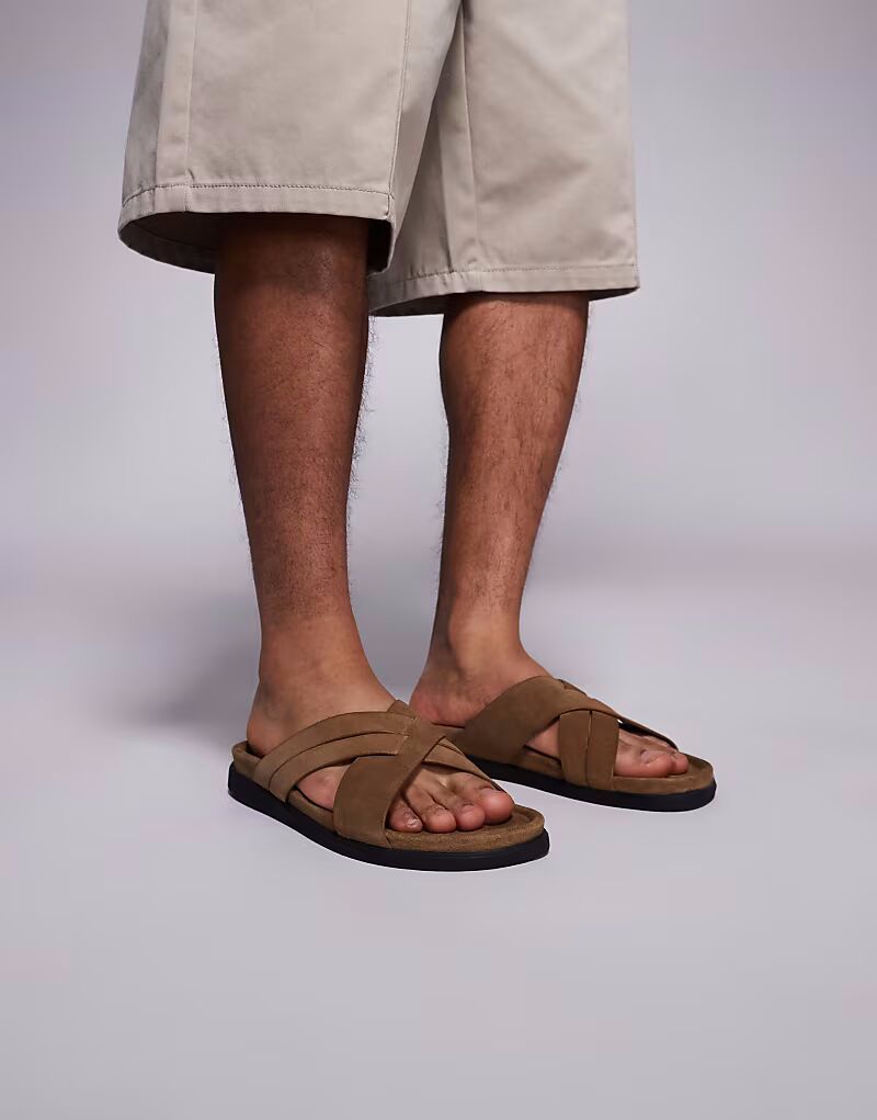 Сандалии с перекрещивающимися ремешками ASOS DESIGN из замши каменно-коричневого цвета
Сандалии с перекрещивающимися ремешками ASOS DESIGN из замши каменно-коричневого цвета